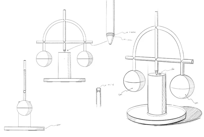 Li zanwen，SOOOQ，Balance lamp，Balance，lamp，