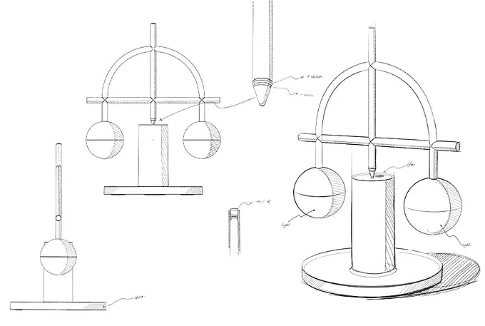 Li zanwen，SOOOQ，Balance lamp，Balance，lamp，
