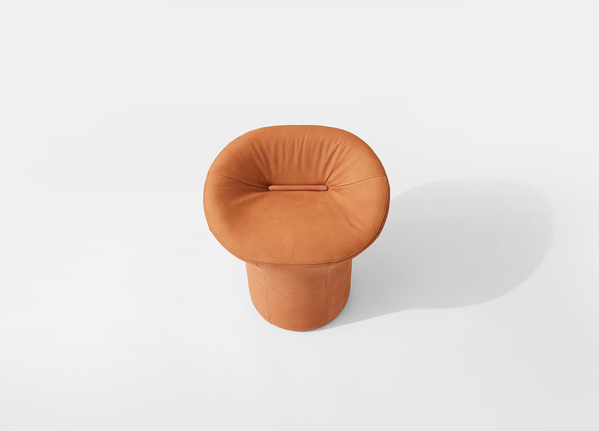 Jiyoun Kim Studio ™，sofa，Scooped Collection，Leatherwear，