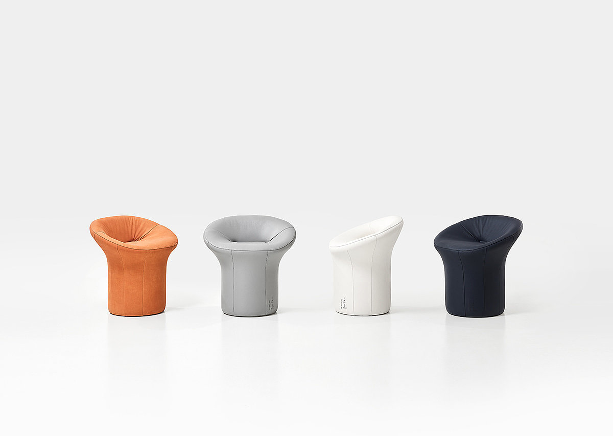 Jiyoun Kim Studio ™，sofa，Scooped Collection，Leatherwear，