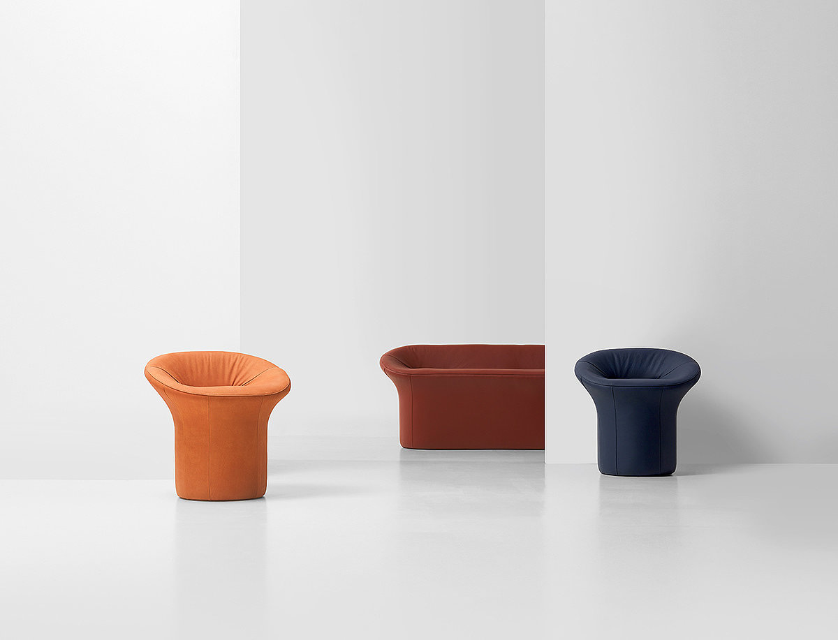 Jiyoun Kim Studio ™，sofa，Scooped Collection，Leatherwear，