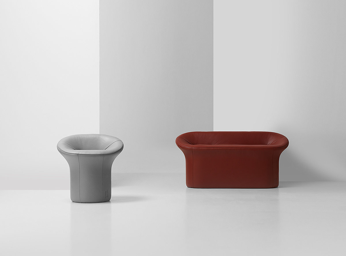 Jiyoun Kim Studio ™，sofa，Scooped Collection，Leatherwear，