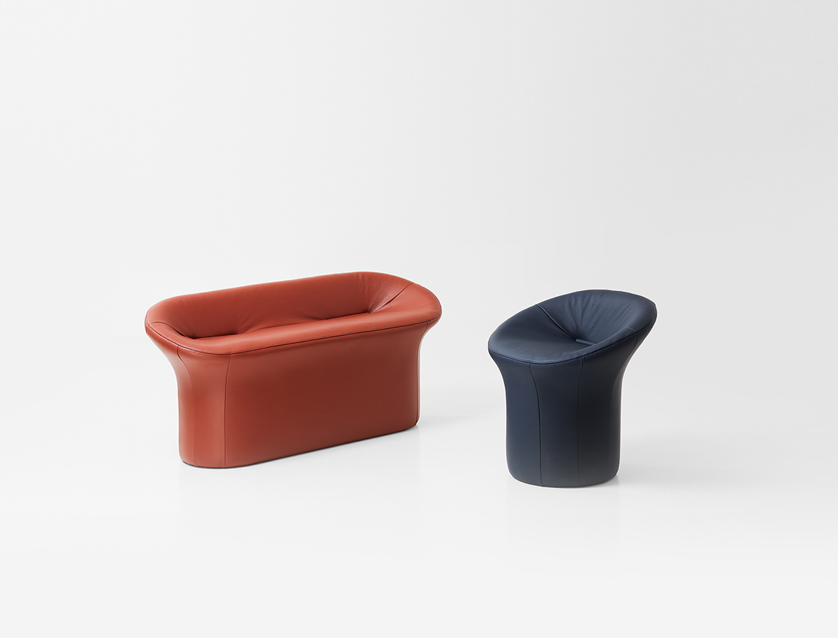 Jiyoun Kim Studio ™，sofa，Scooped Collection，Leatherwear，