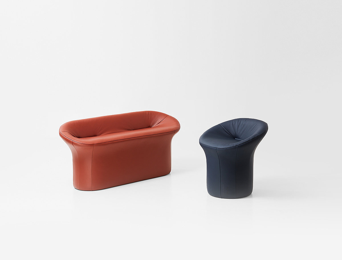 Jiyoun Kim Studio ™，sofa，Scooped Collection，Leatherwear，