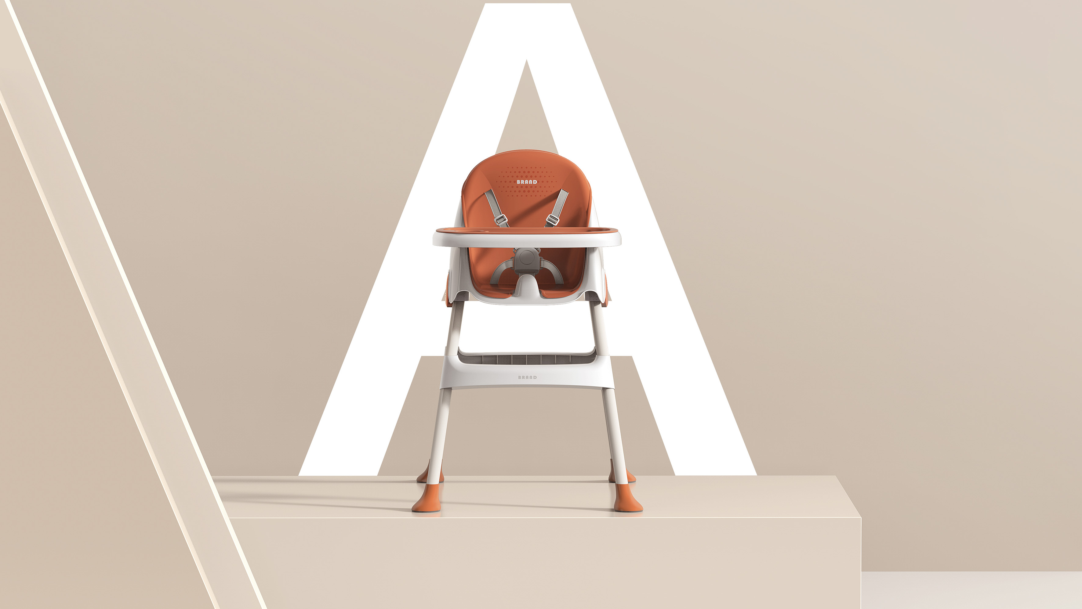 Design，industrial design，Mingrui design，Baby dining chair，