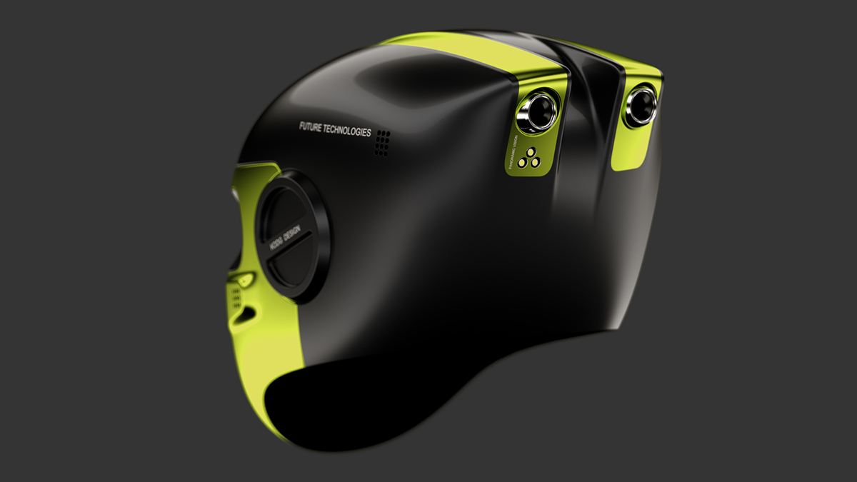 science and technology，Helmet，infra-red，night vision sight，