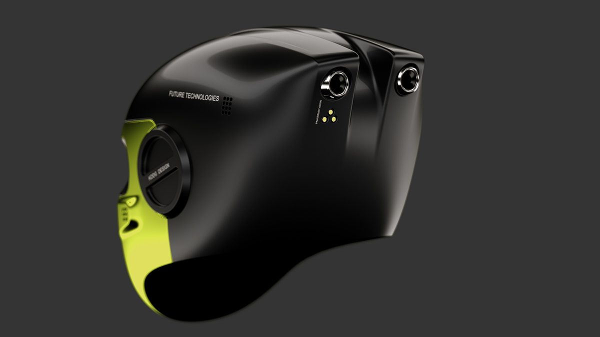 science and technology，Helmet，infra-red，night vision sight，