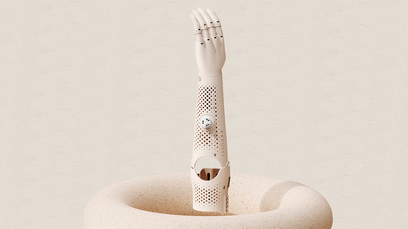 Prosthetics, mechanical arms, disabled children，