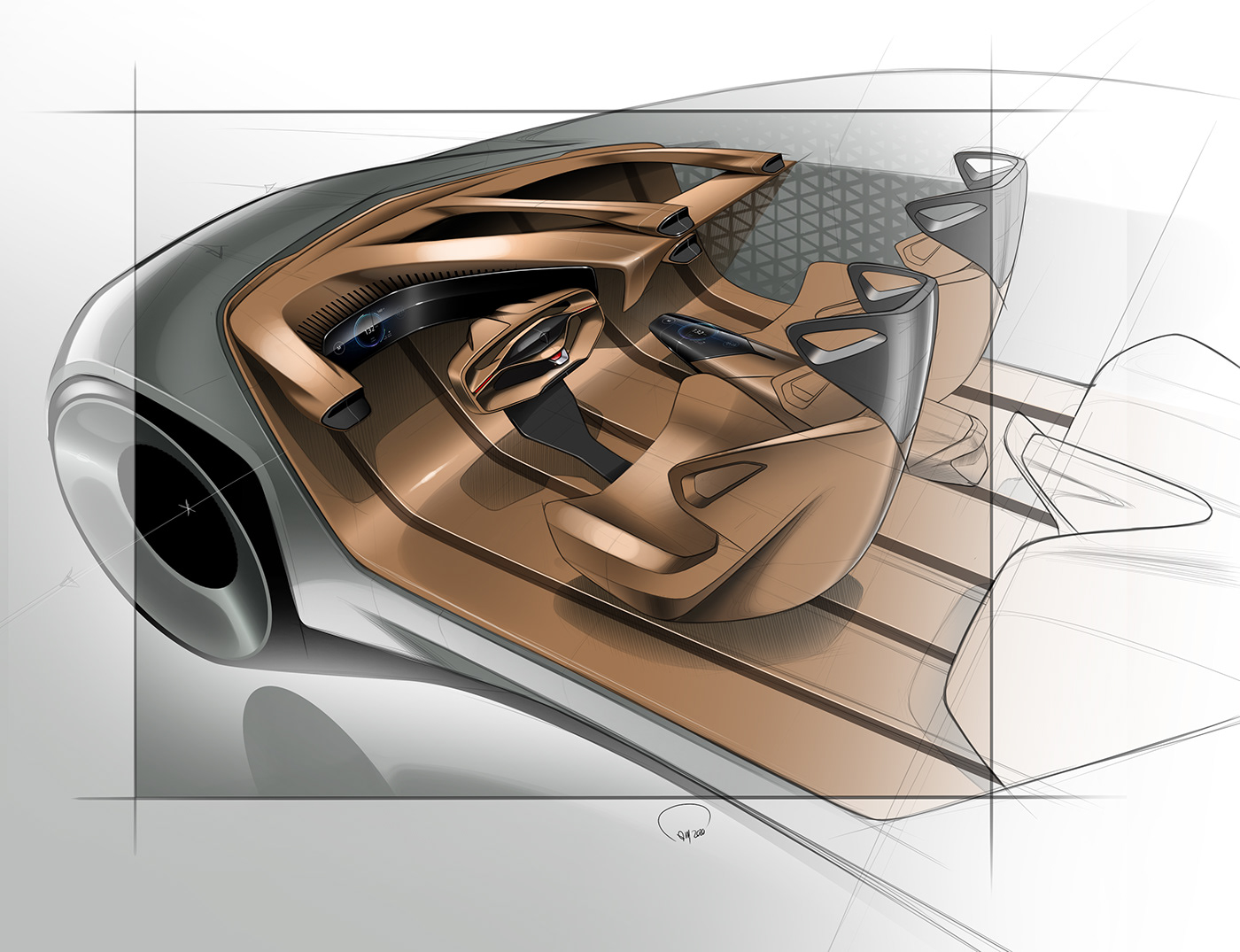 Interior Design Sketches - 普象网