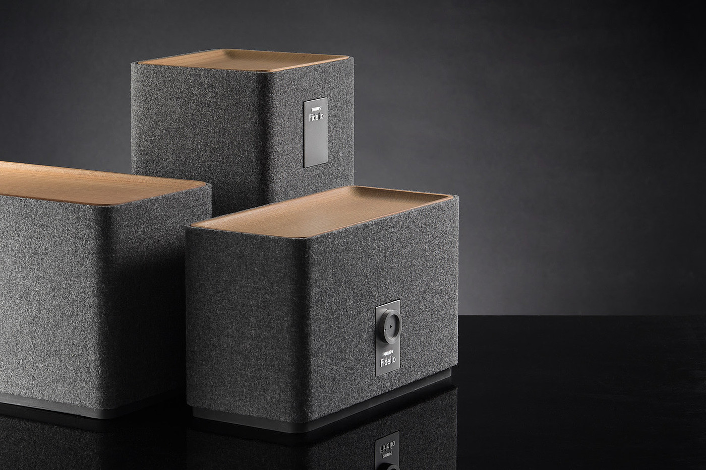 Philips，sound，fidelio，wooden ，