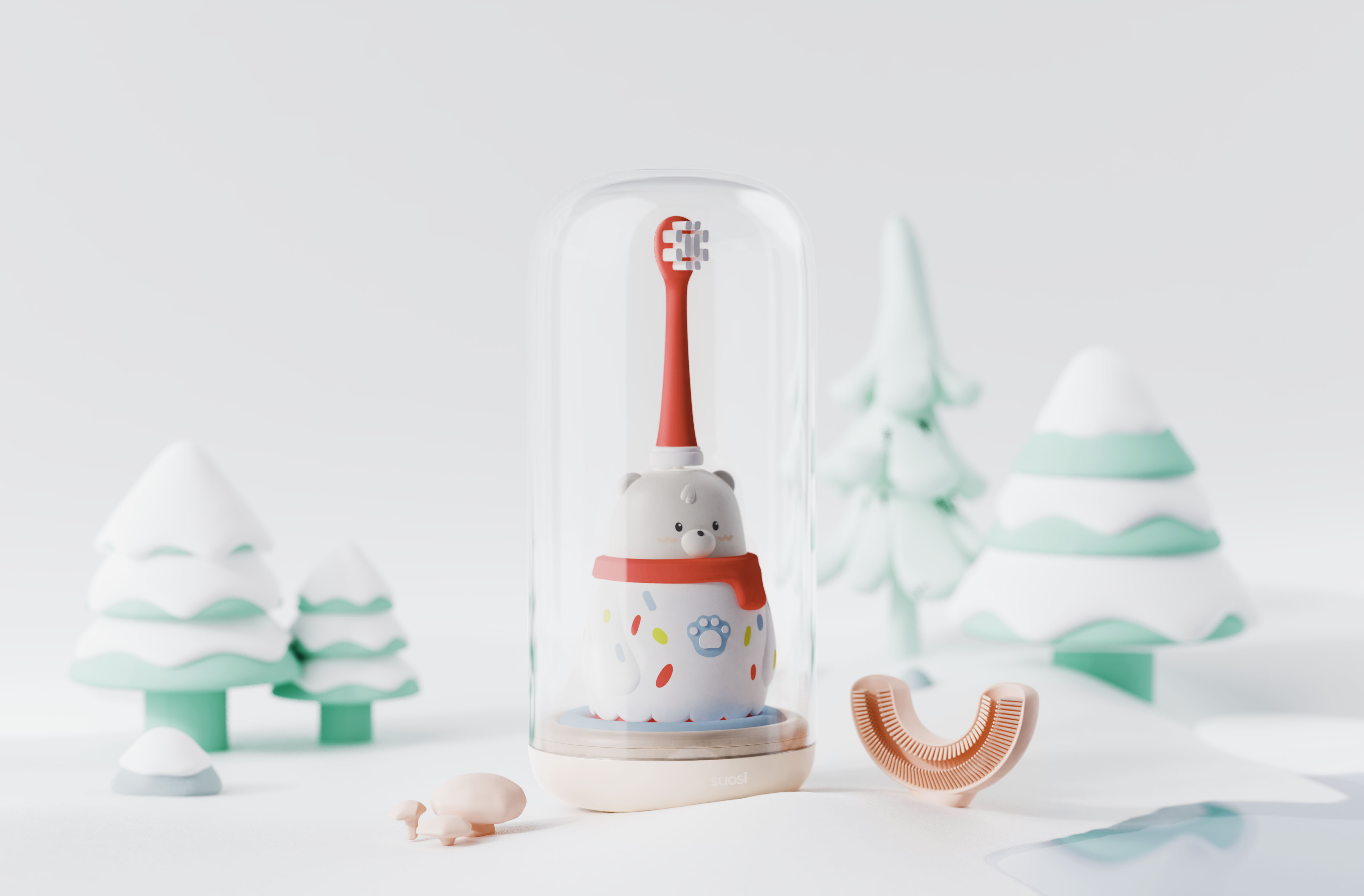 industrial design，Children's toothbrush，toothbrush，Electric toothbrush，Gehu，Maternal and infant products，intelligence，Thought design，