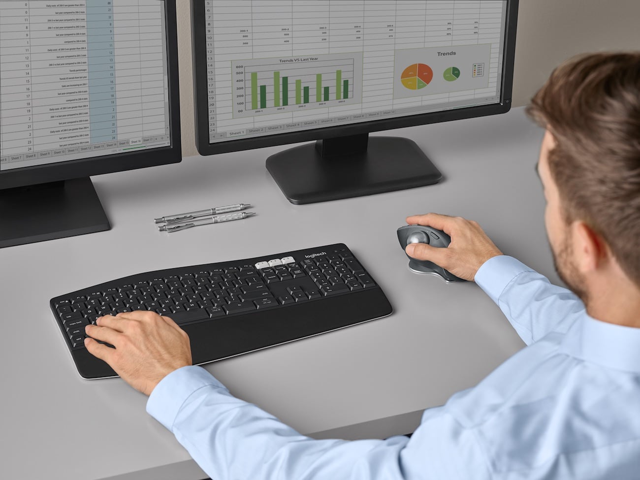 Ergonomics，Logitech，mouse，track ball，