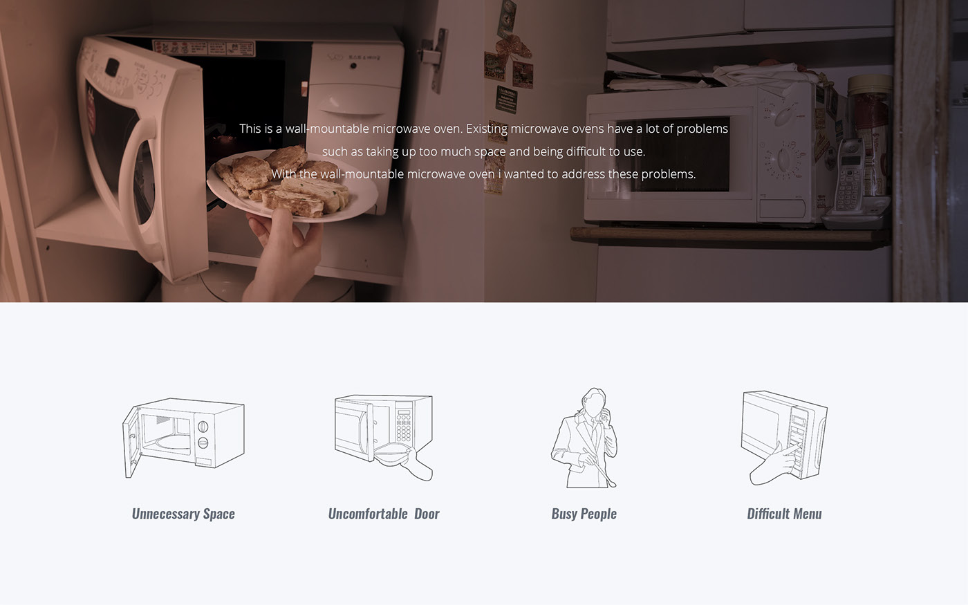 Microwave Oven，2016if Award，2016 red dot，Large-sized apartment，conceptual design，Household Electric Appliances，Creative wall hanging，