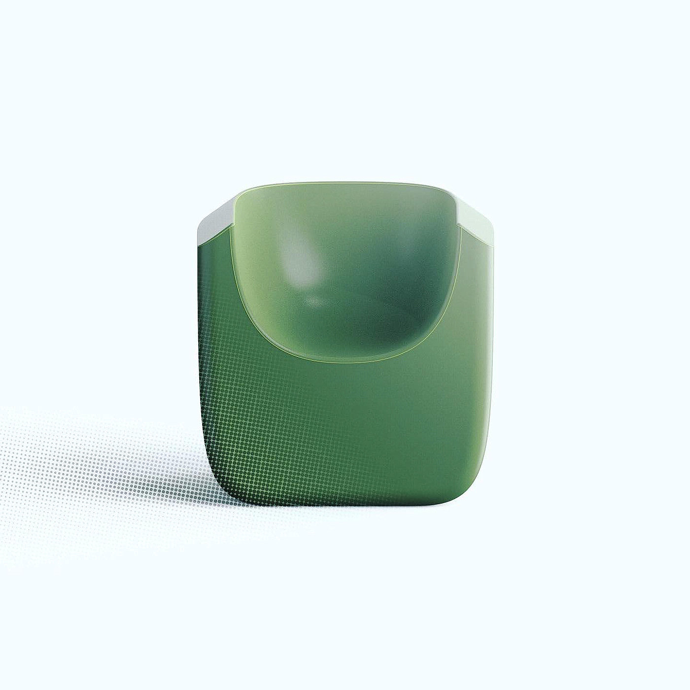 chair，avocado，green，