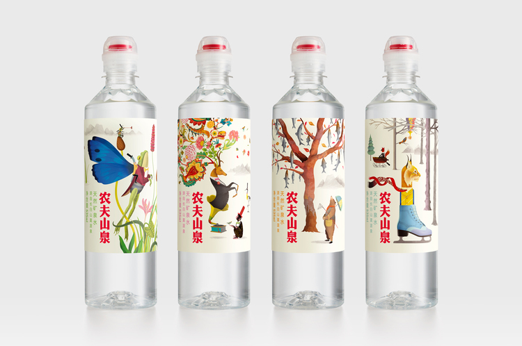 packing design，Illustration design，Bottle packaging design，Creative design of bottle packaging，