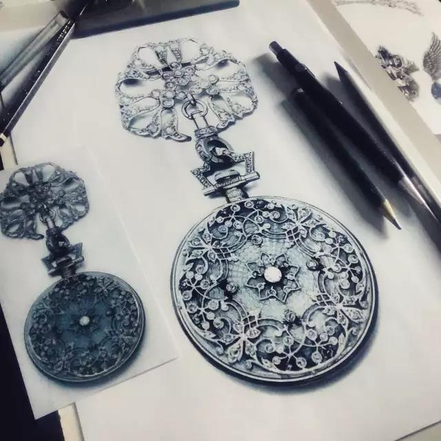 Hand drawn，jewelry，Ring，Diamonds，