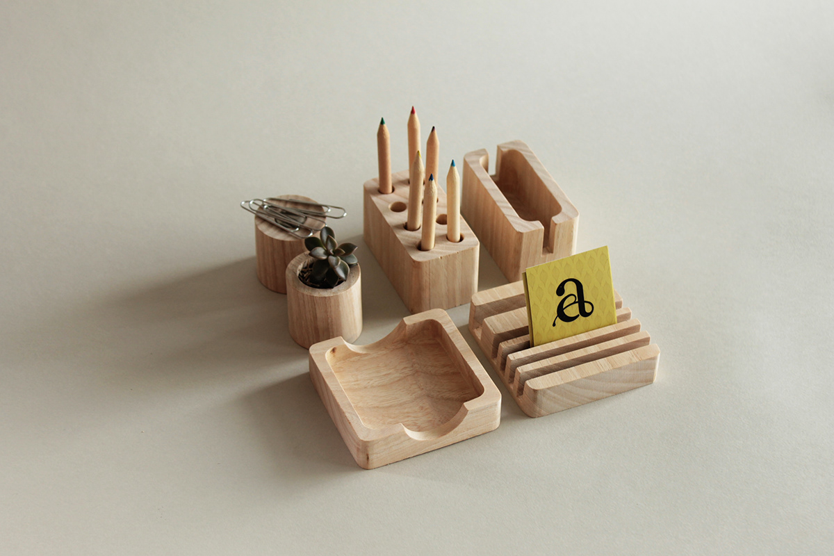 desktop，Storage，wooden ，