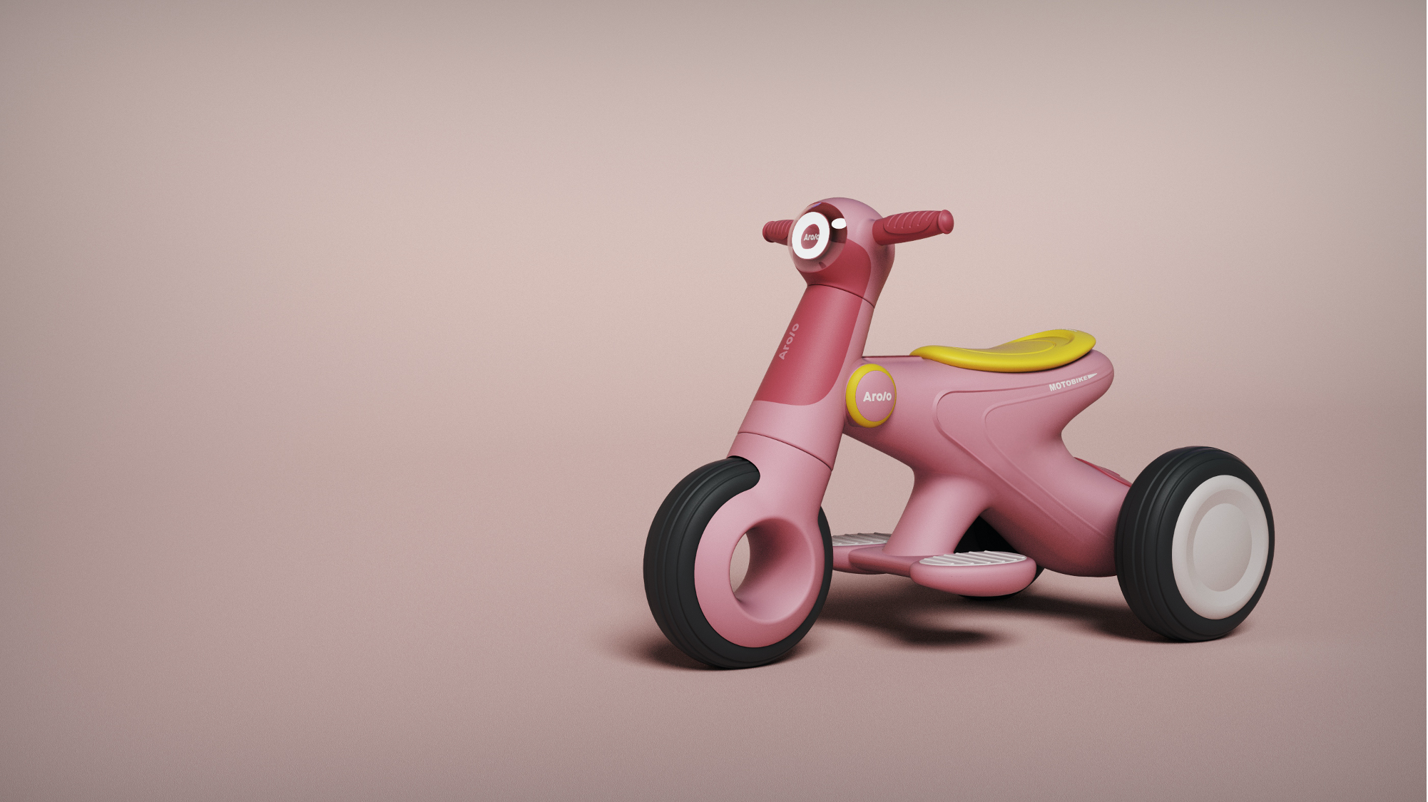 One tree industrial design，children，Electric motorcycle，Mother baby toys，COLOUR，