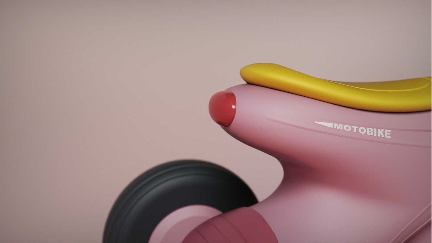 One tree industrial design，children，Electric motorcycle，Mother baby toys，COLOUR，