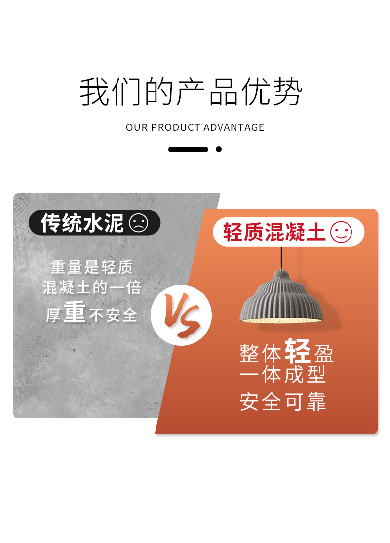 The other side，New lighting，Cement Chandelier，Household Chandelier，