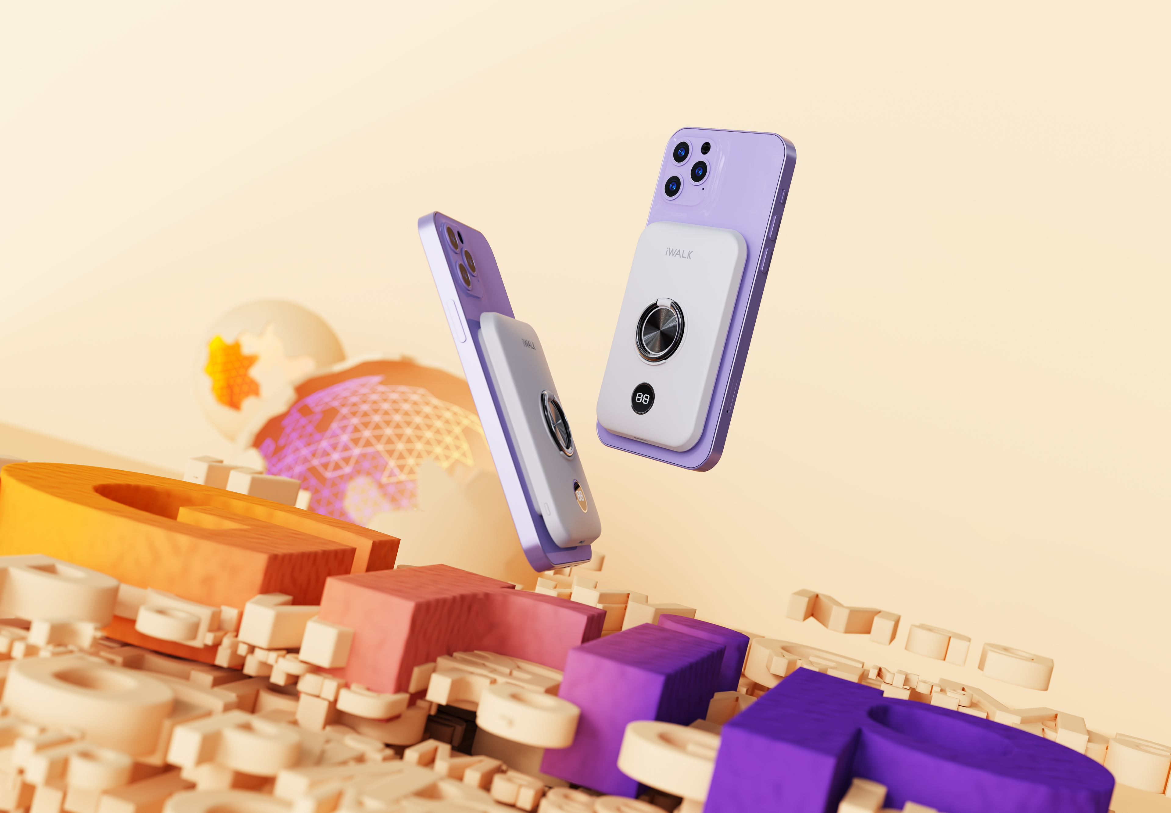 Wireless charging，portable source，MagSafe，Fast charging，Bracket，Ring buckle，Nano adsorption，iphone12，