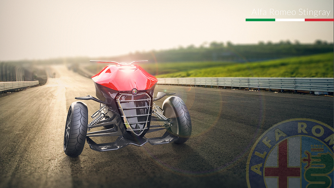 alfa romeo ，concept，motorcycle，Italy，