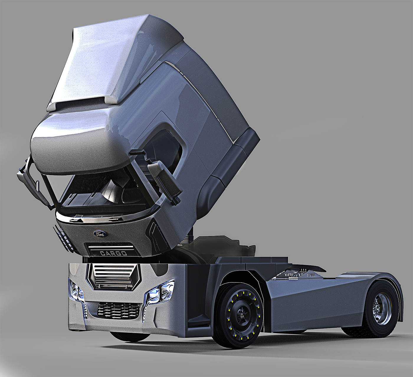 freight transport，Ford，3d，