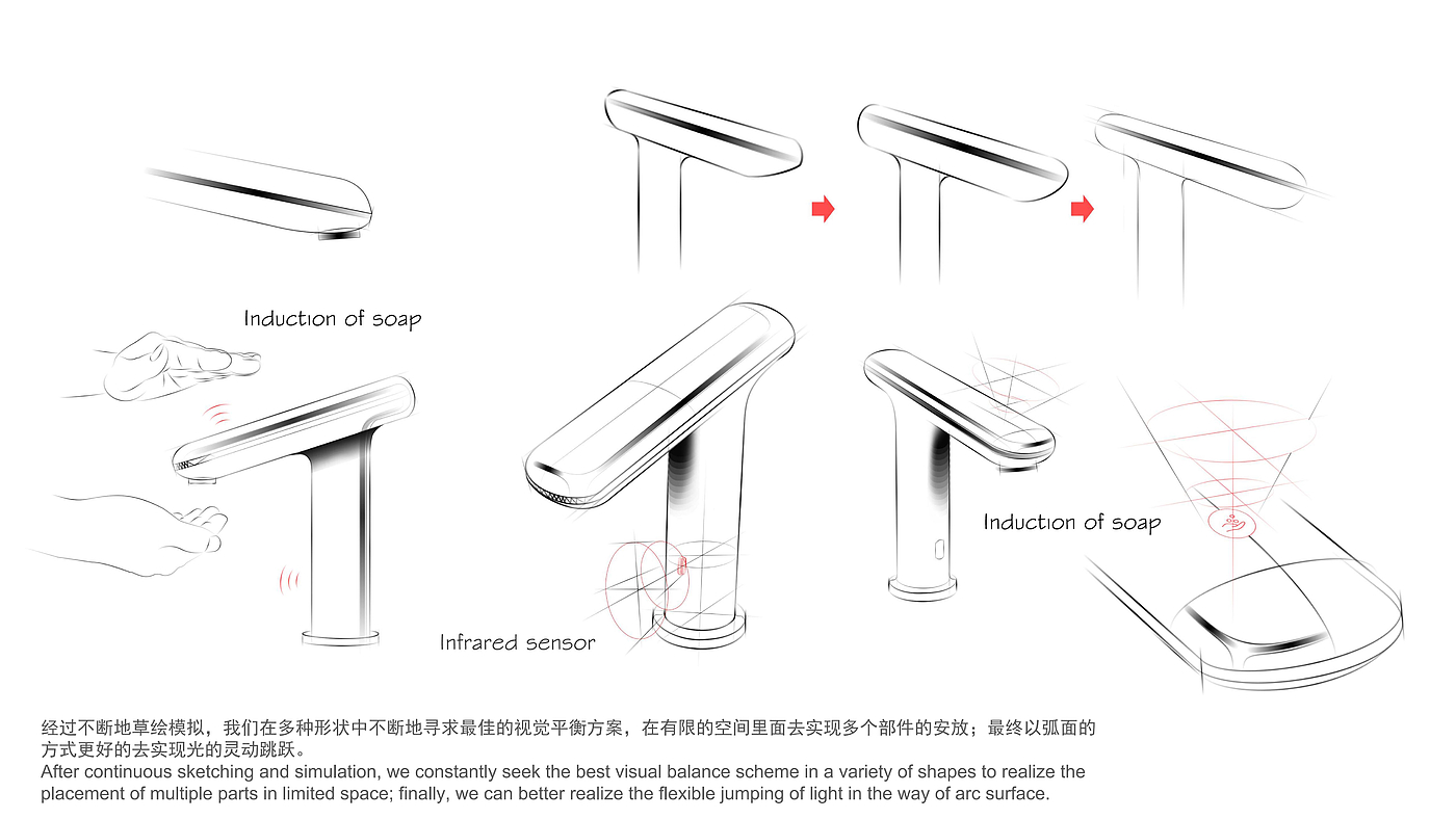 water tap，Induction faucet，，epidemic situation，Aesthetic feeling，