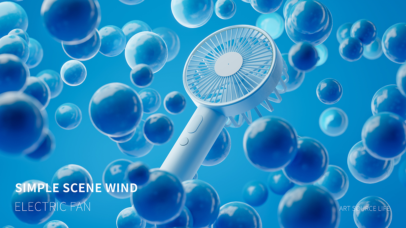cycles，BLENDER，electric fan，Product rendering，