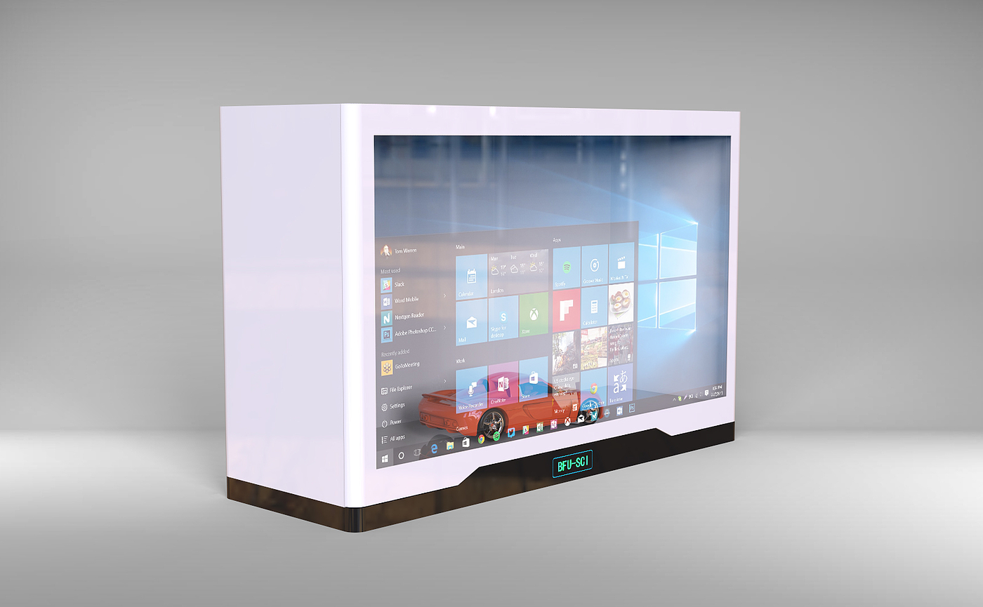 Liquid crystal transparent display cabinet, infrared touch transparent cabinet，Capacitor touch transparent cabinet，Transparent screen，