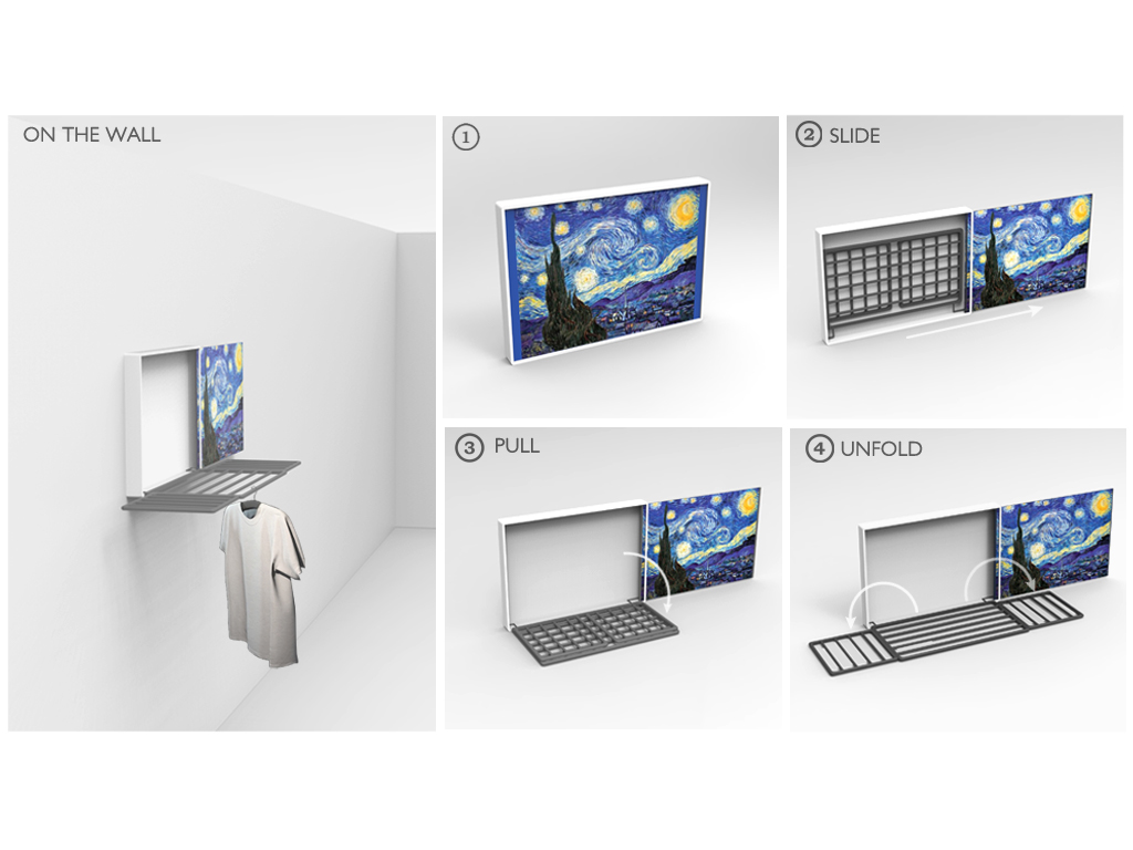 Drying clothes，Artifact，Shelf，convenient，