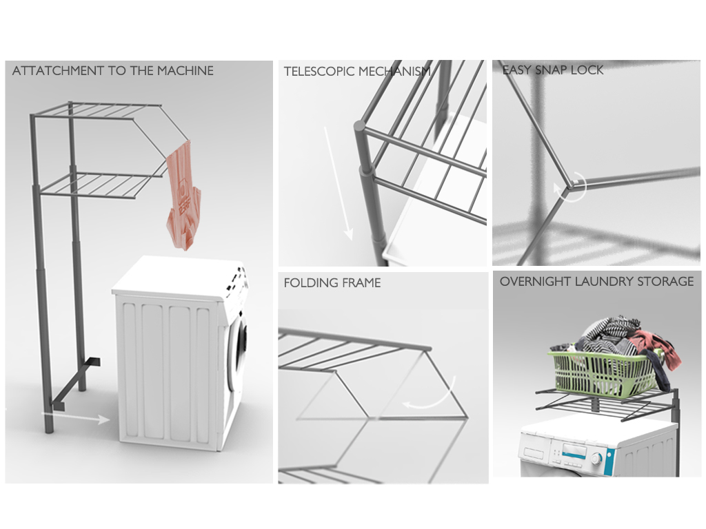 Drying clothes，Artifact，Shelf，convenient，