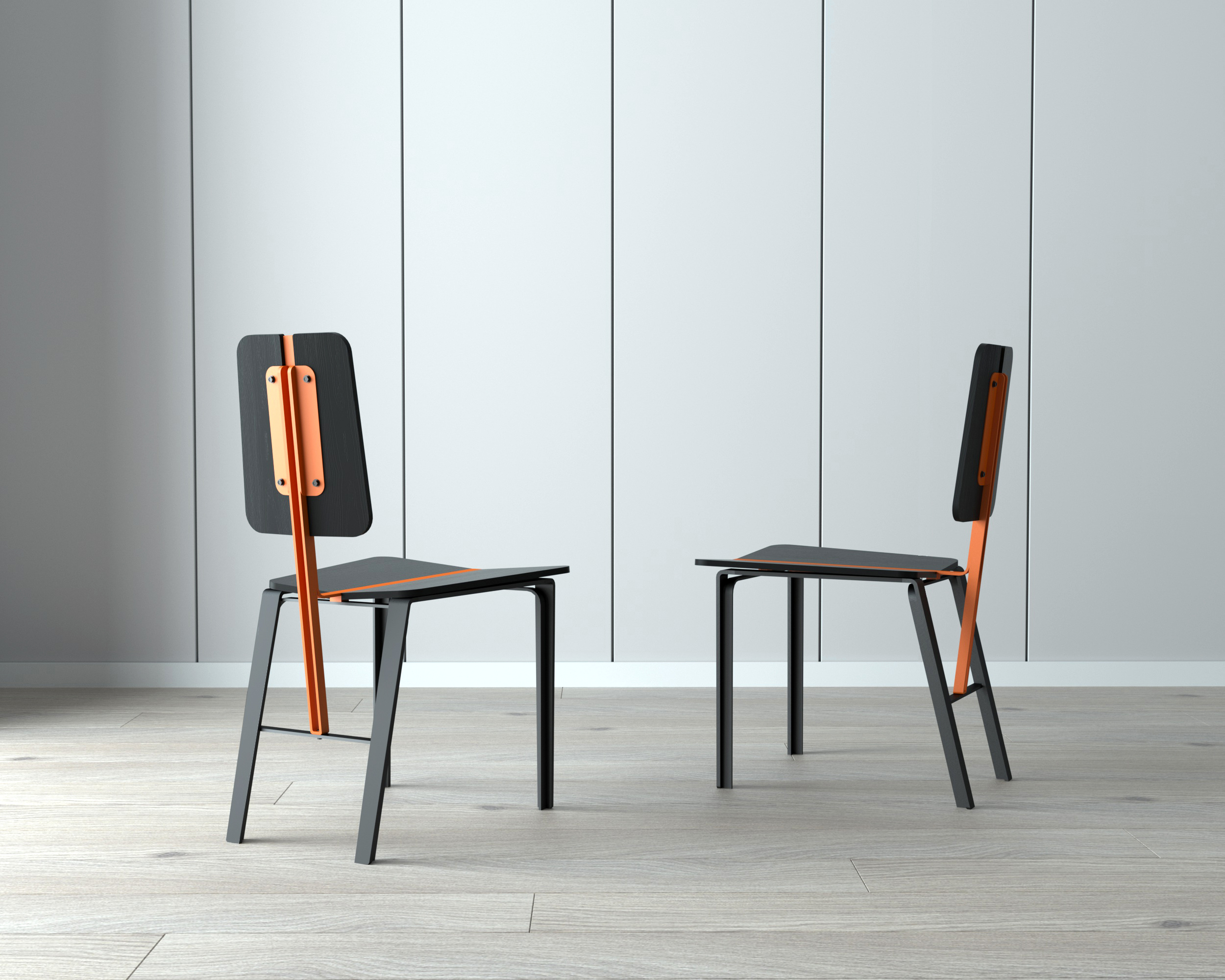 Several degrees of gray，Several degrees grey furniture，Dining chair，Designer chair，chair，