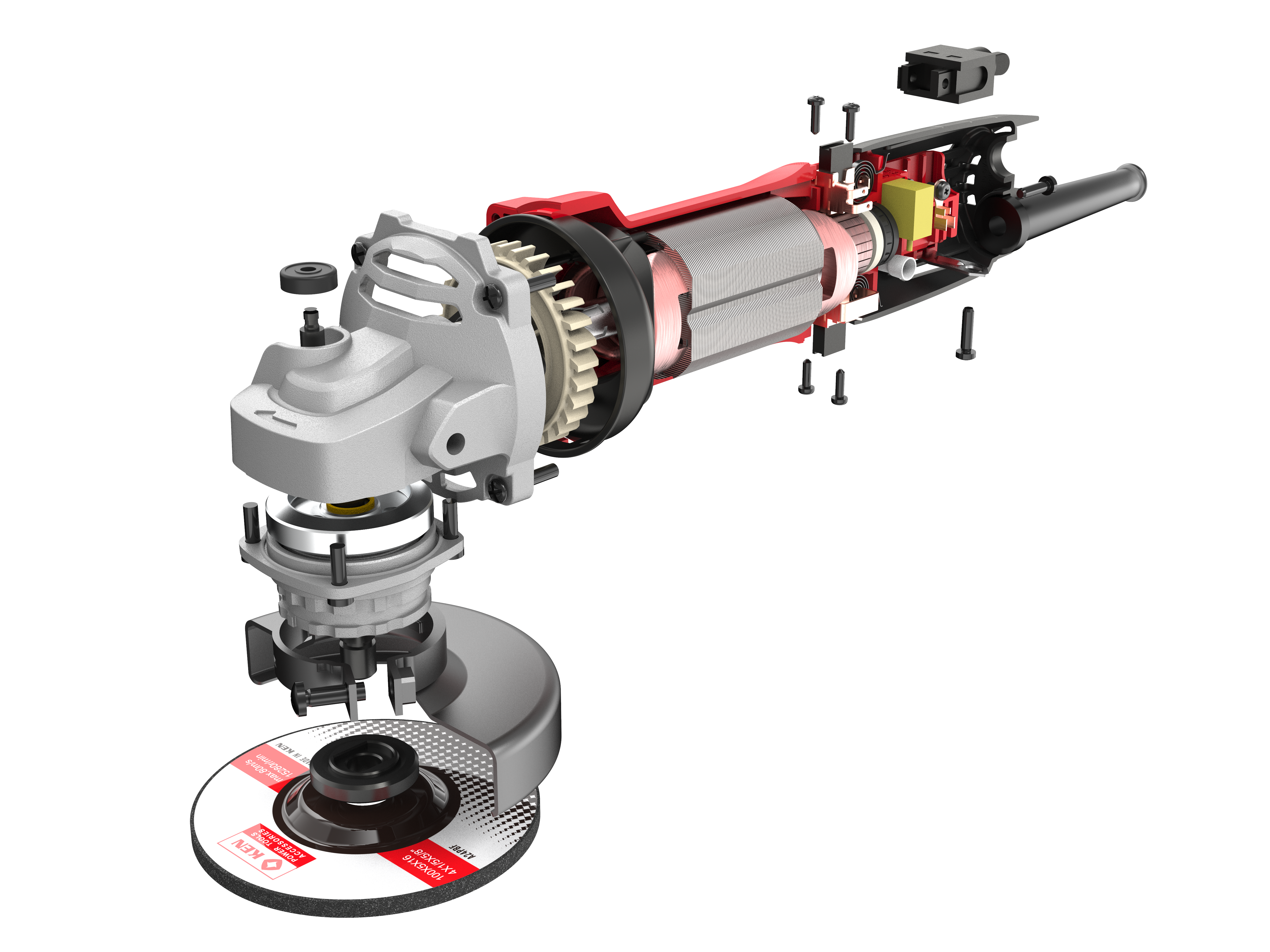 Electric tool，Angle grinder，Render，KEN，