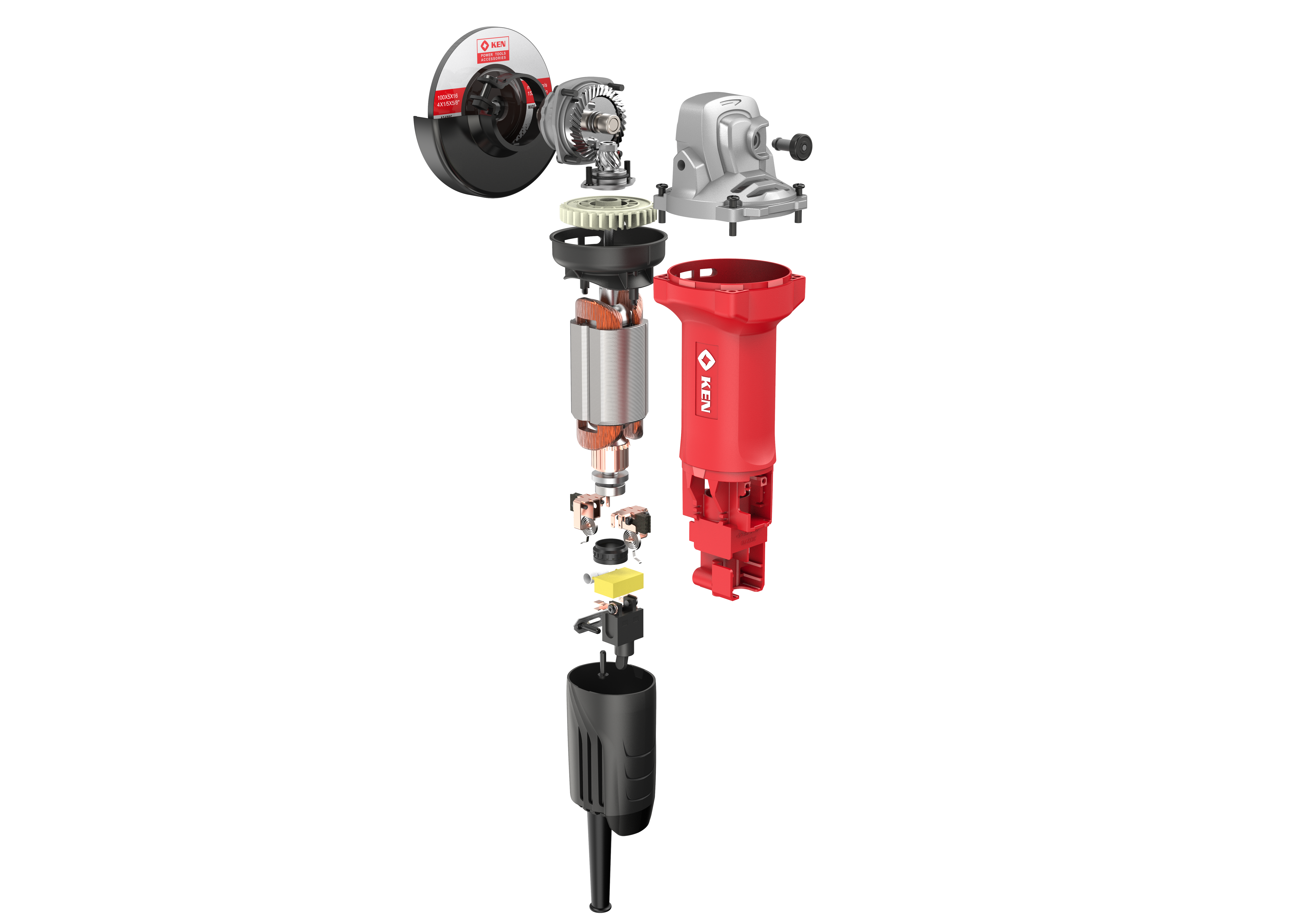 Electric tool，Angle grinder，Render，KEN，