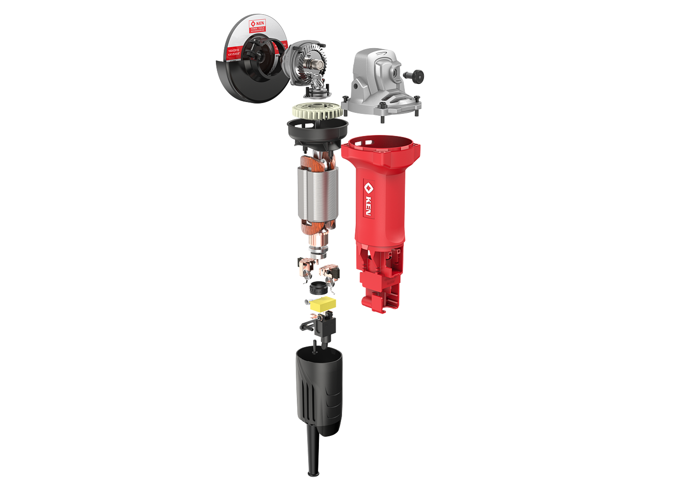Electric tool，Angle grinder，Render，KEN，