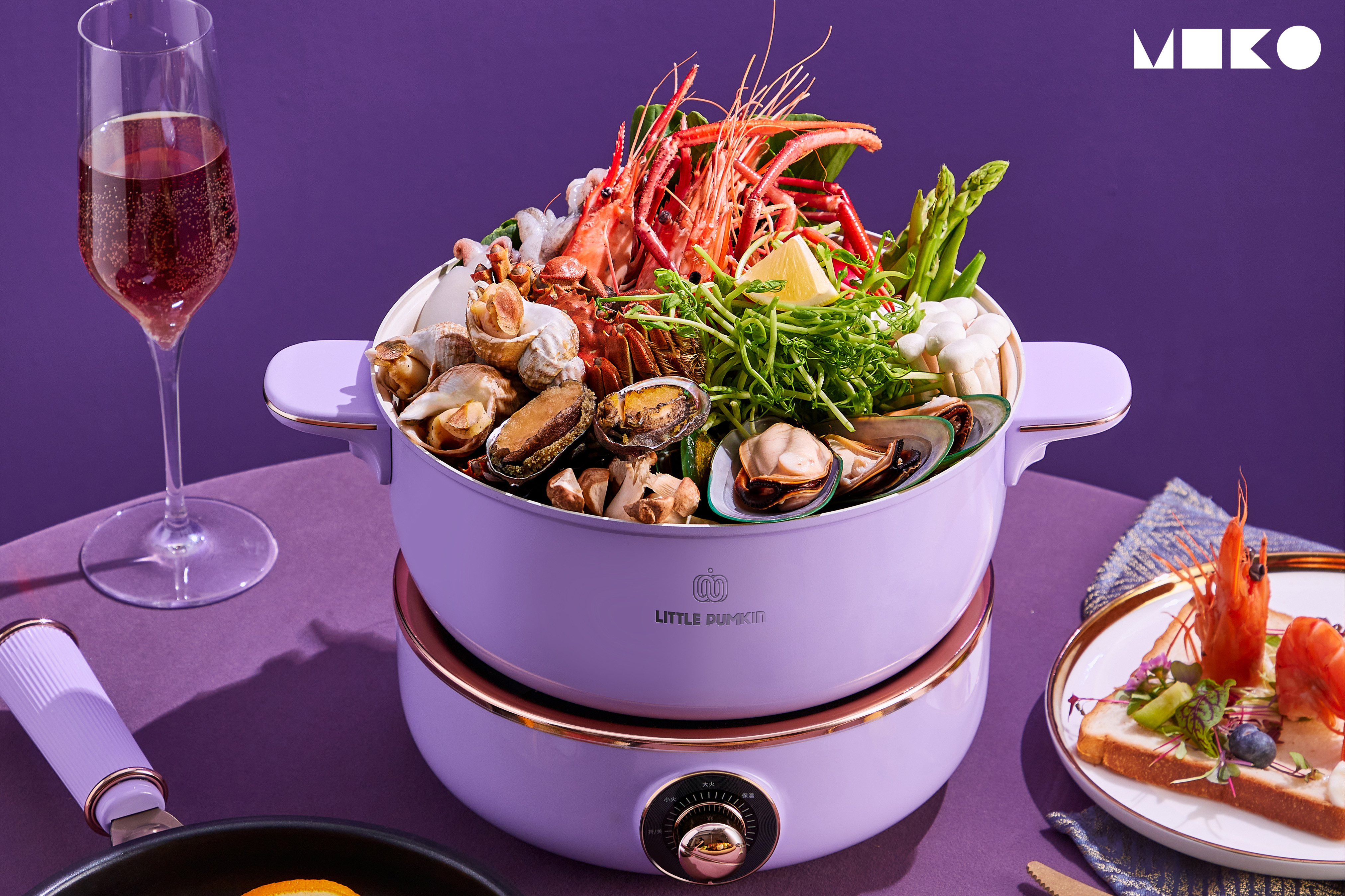 small home appliances，Retro elements，Pumpkin，kitchen，product design，Multifunctional electric cooker，Rice shell industrial design，