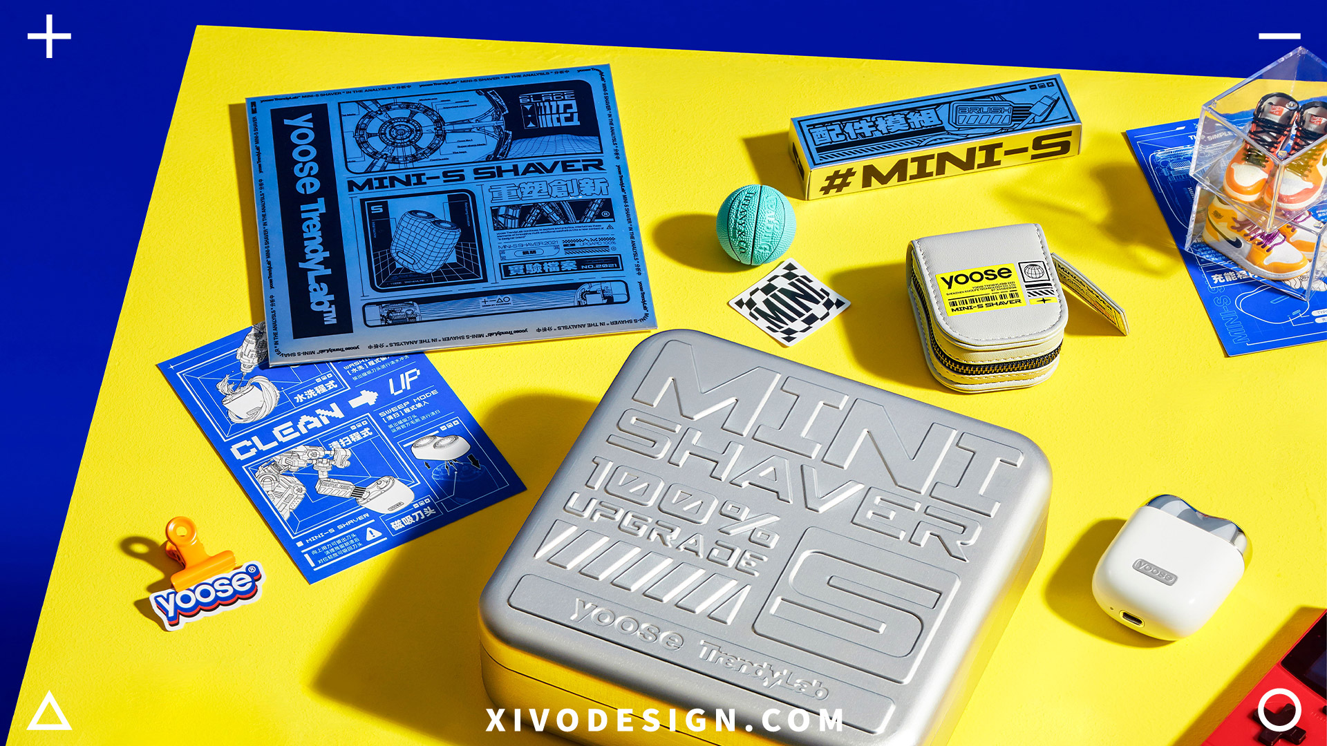 Good simple geometry，Colored，razor，Tide play，trend，Gehu，Electric shaver，gift，