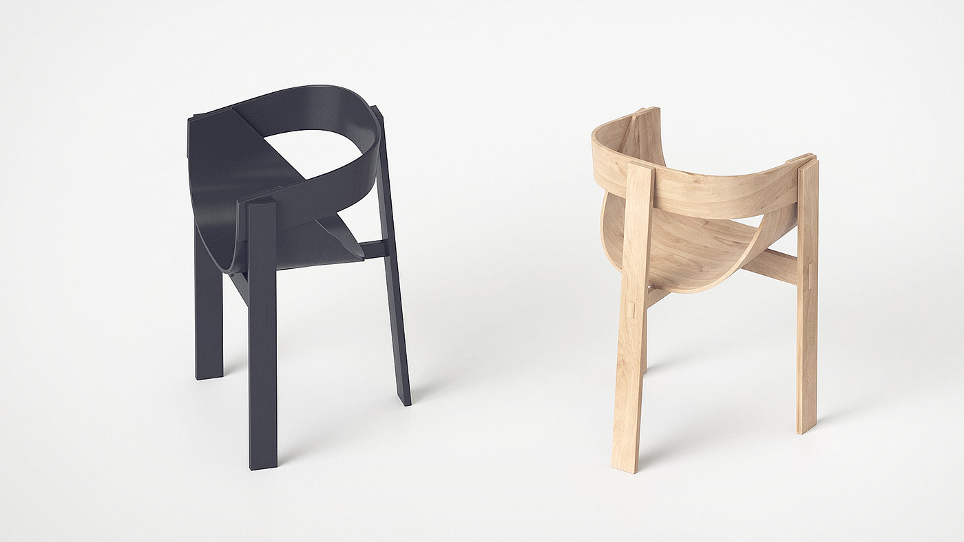 wood，chair，Plywood，black，