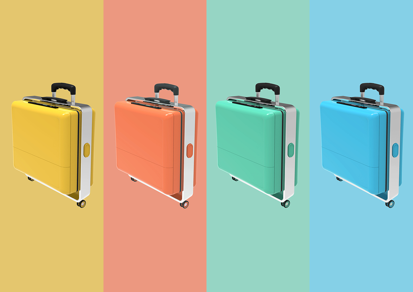 outdoors，trunk，product design，industrial design，sample reels，Keyshot rendering，originality，