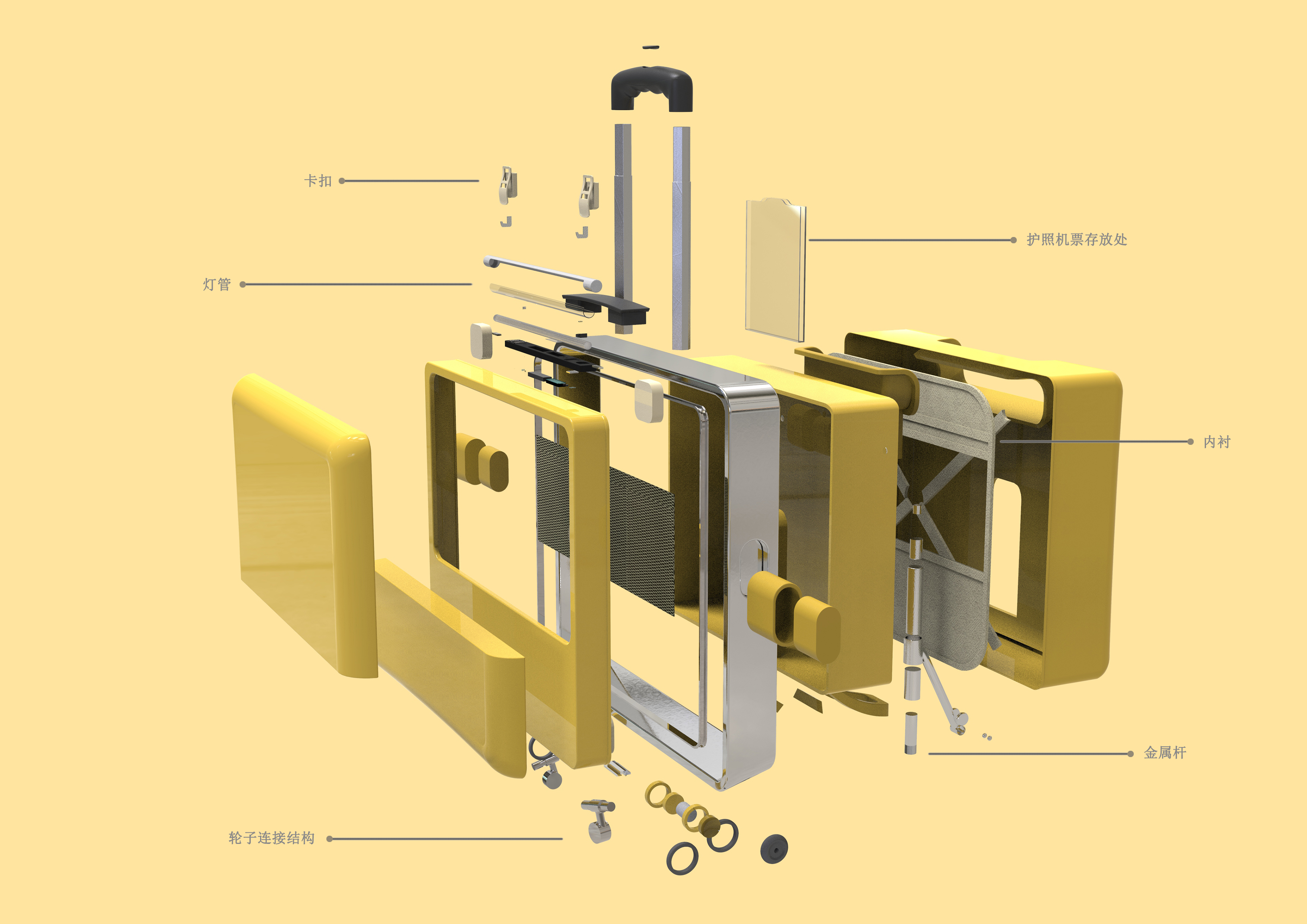 outdoors，trunk，product design，industrial design，sample reels，Keyshot rendering，originality，