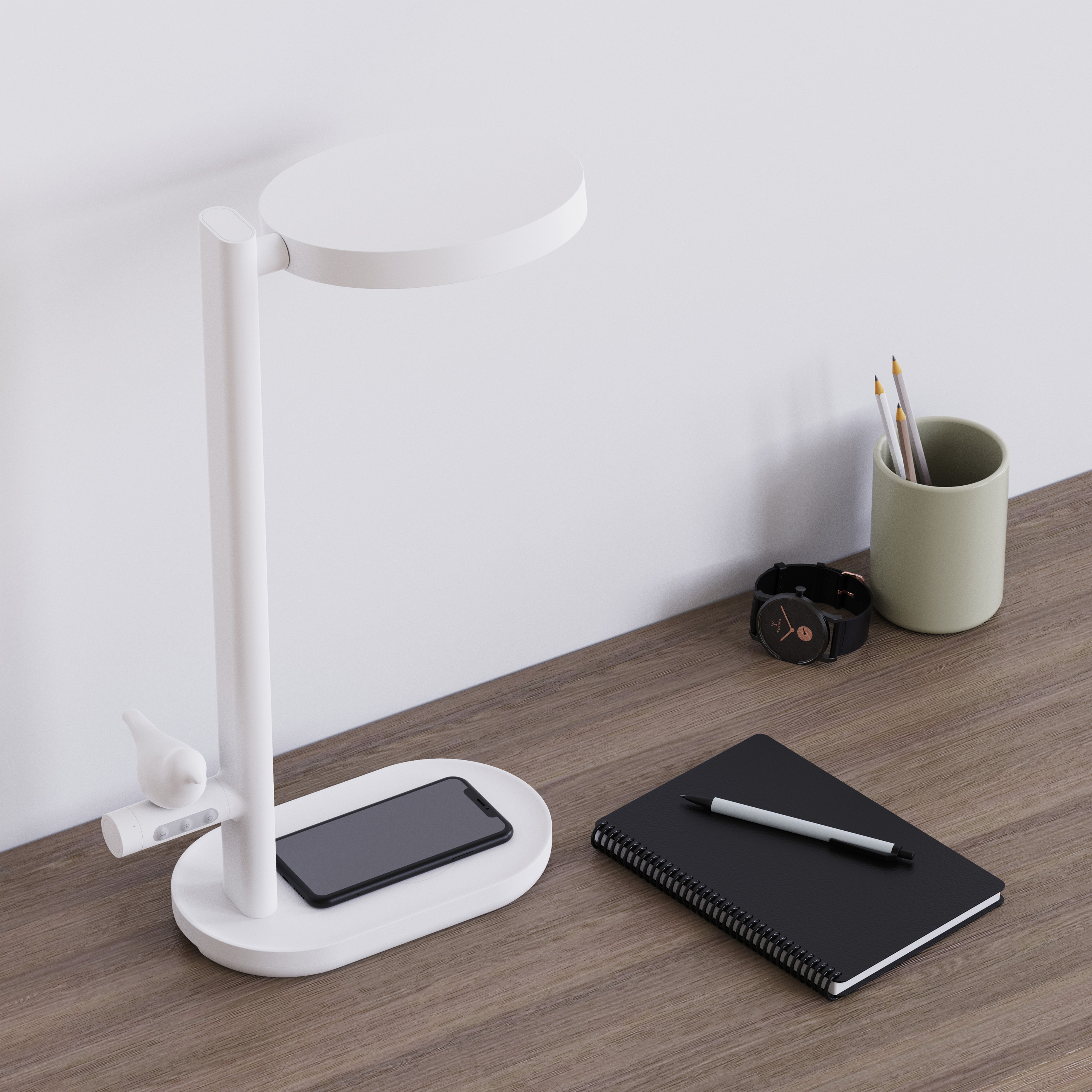 Desk lamp，Night light，Wireless charging，