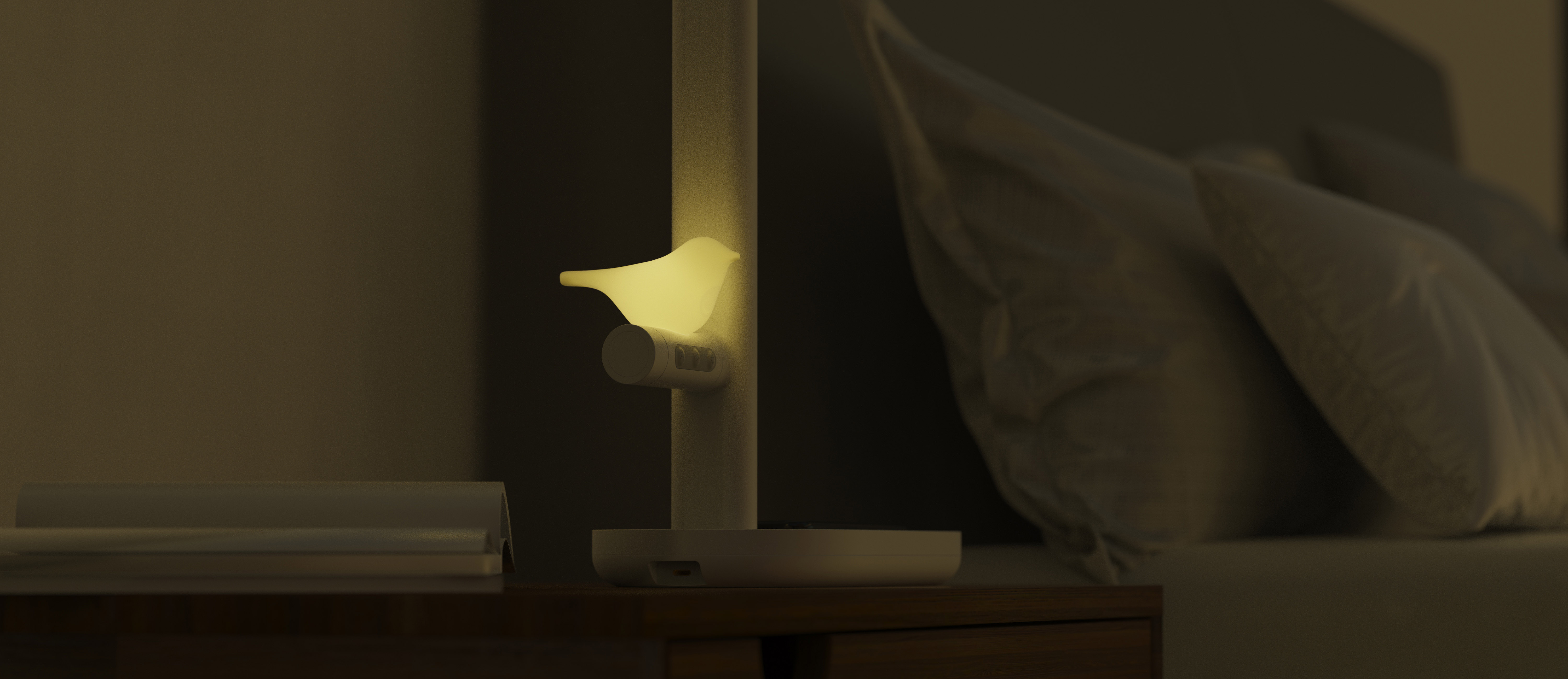 Desk lamp，Night light，Wireless charging，