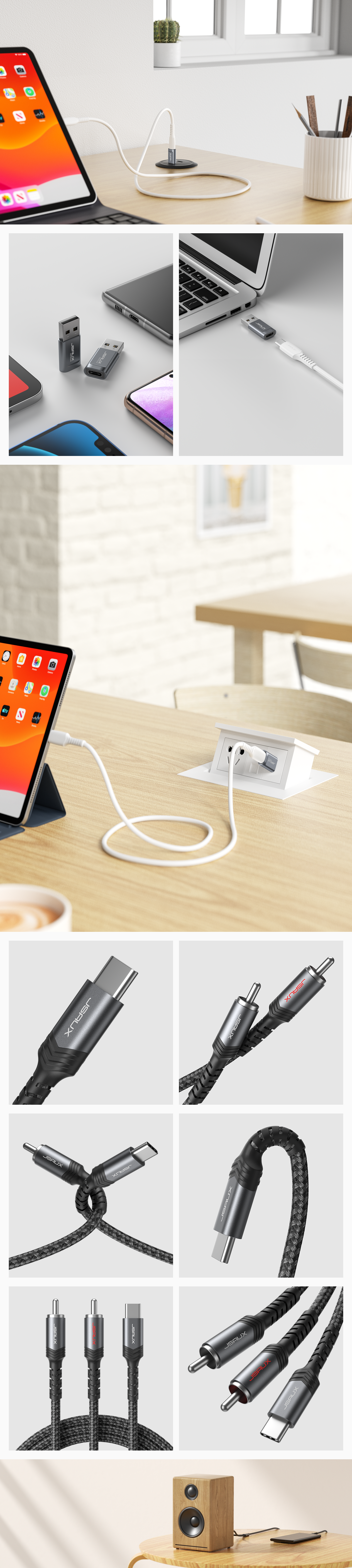 Product rendering，oc，Small fan，Audio cable，