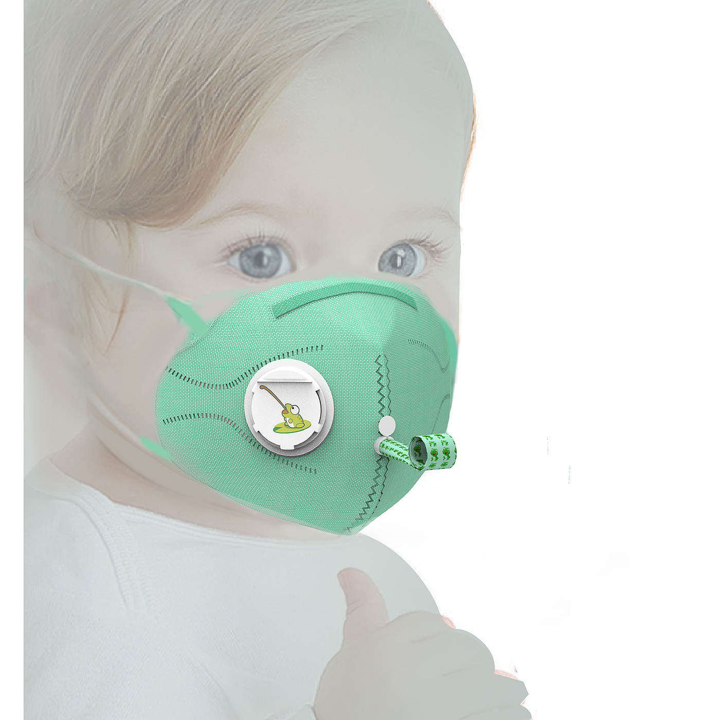 children，interest，Mask，frog，，