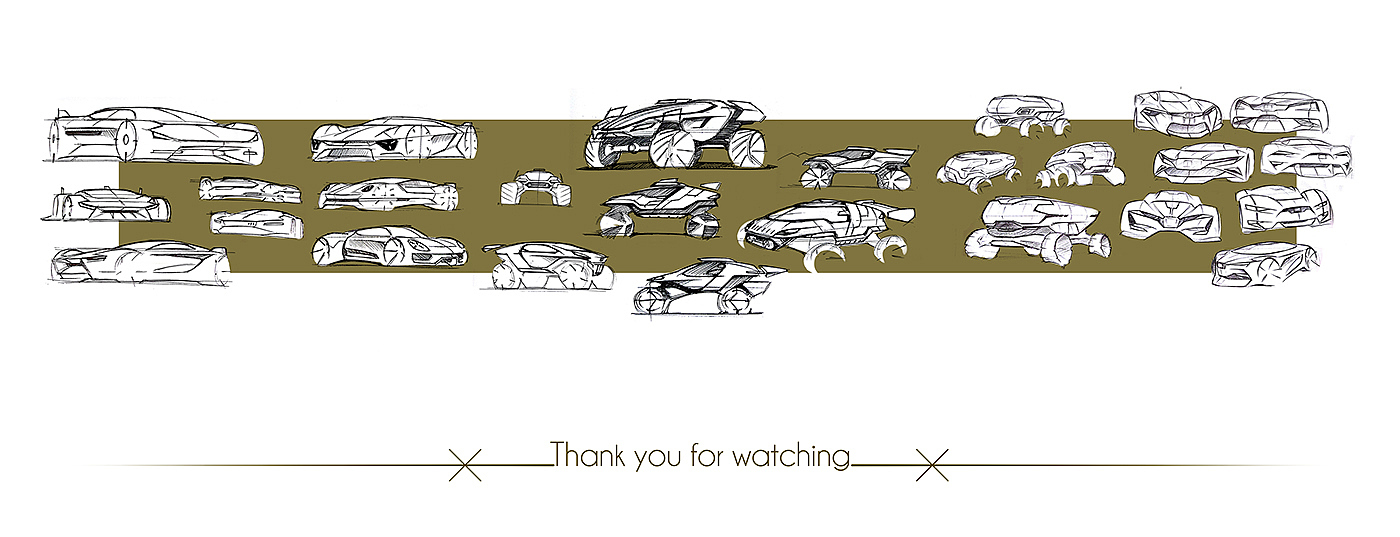 Hand drawn，automobile，