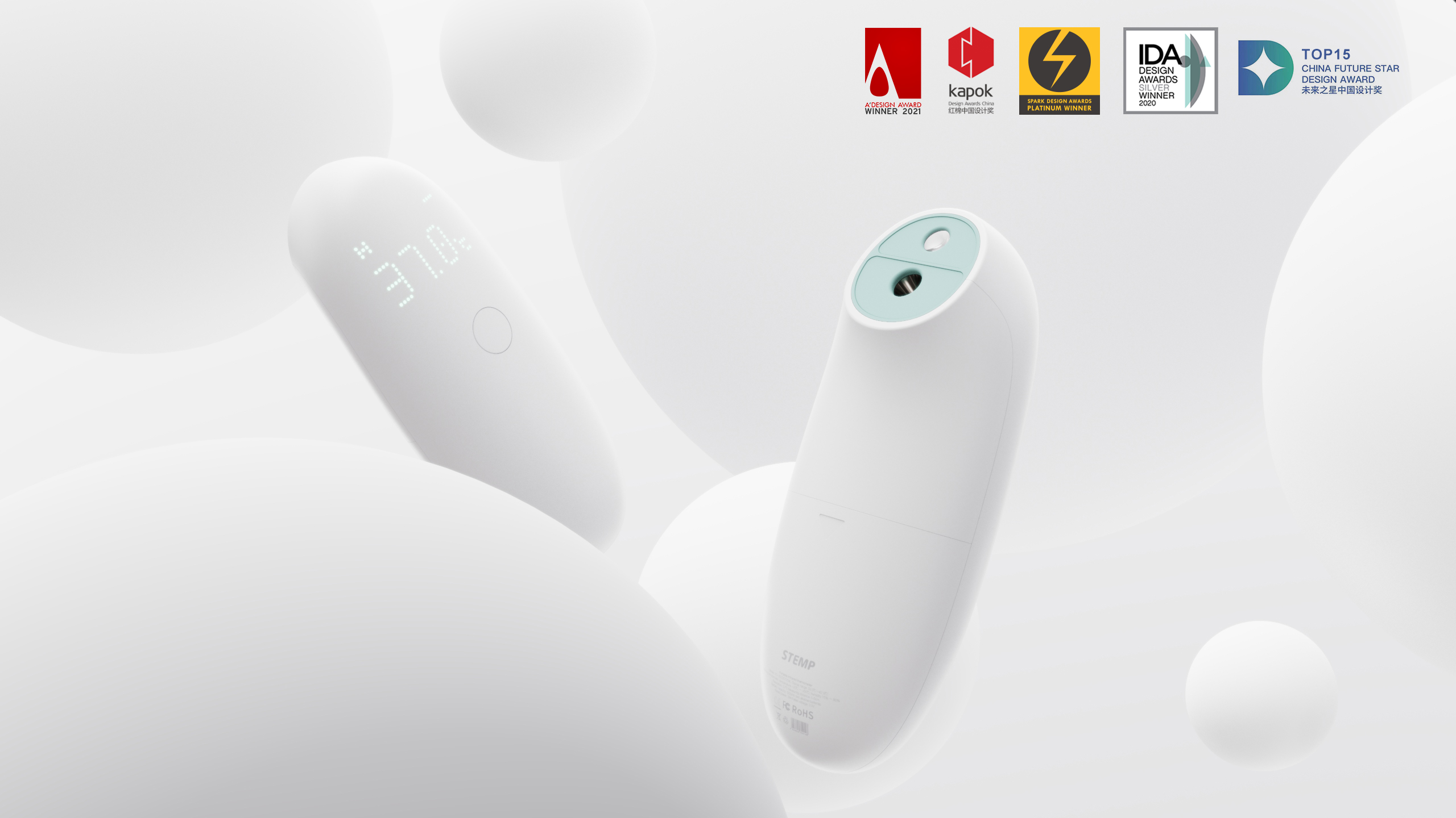 thermodetector，product design，Projection，white，medical care，thermometer，