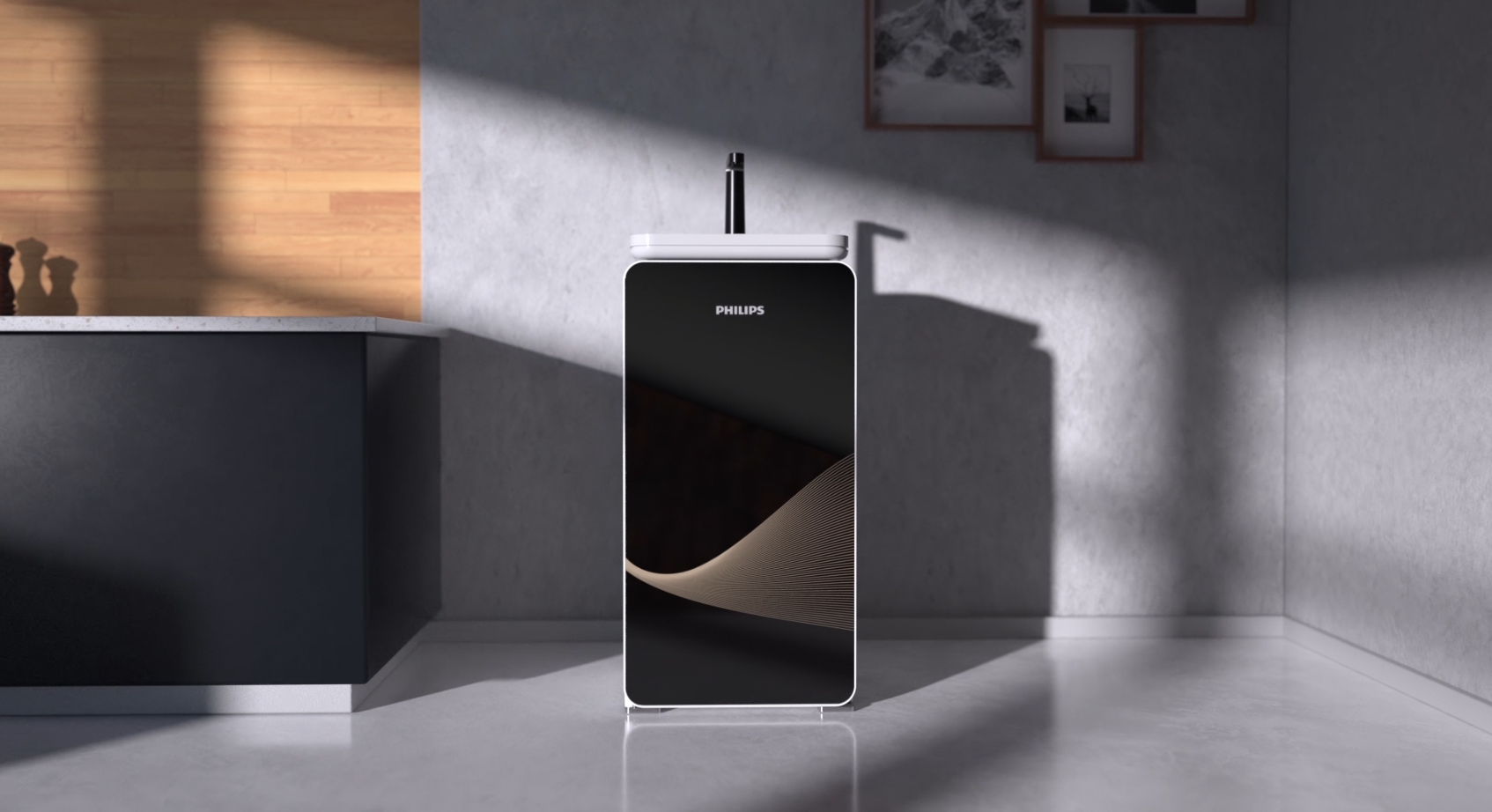 3D film and television，product design，Philips，Brand promotion，Water dispenser，