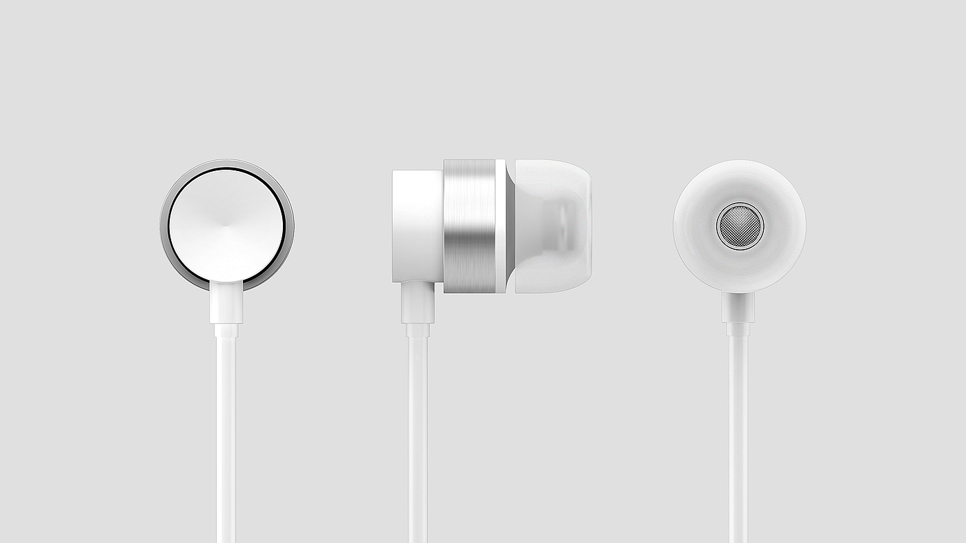 headset，In ear，Blond，monochrome，