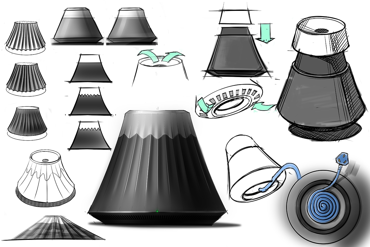sketch，Ubee ，Humidifier，